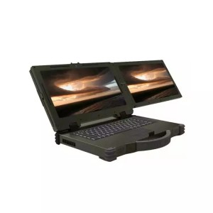 集特GER-J15A1701QD双屏便携加固机 工控领域的高效移动工作站