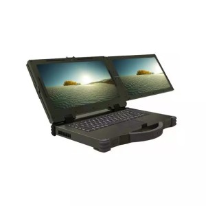 集特GER-J15A1701QD双屏加固工控机 为严苛工业环境量身打造的便携式解决方案